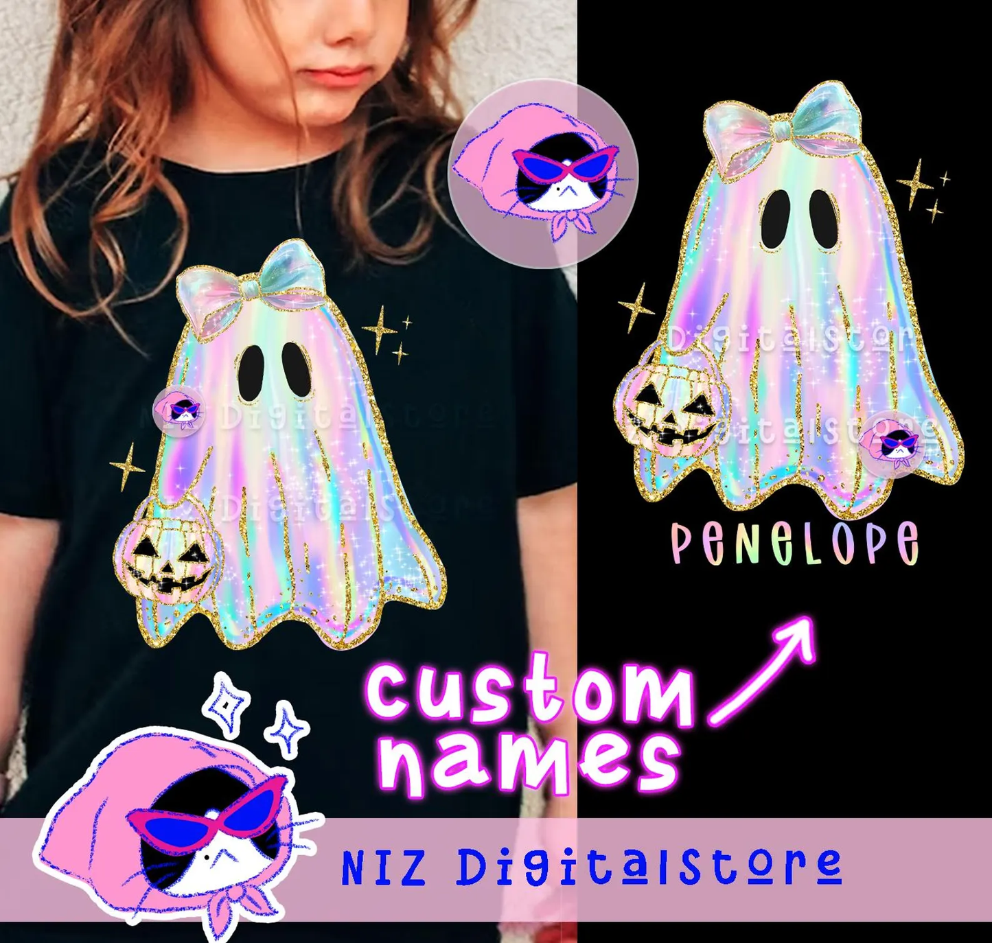 Faux Iridescent Ghost