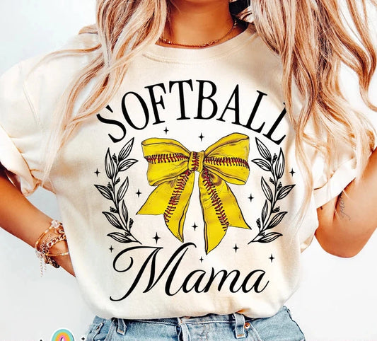 Softball Mama Bow