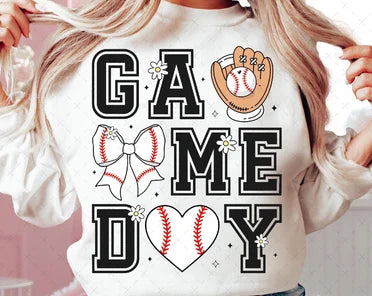 Baseball Game Day Bow