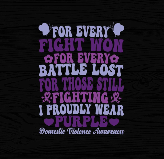 I Proudly Wear Purple