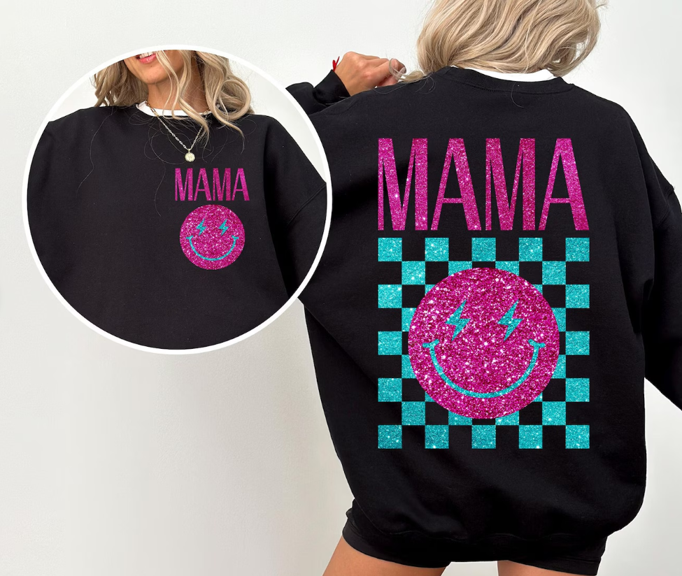 Glitter Retro Mama