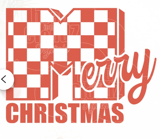 Merry Christmas Checkered